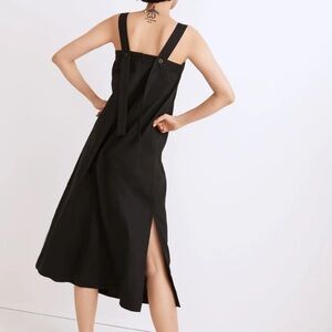 Linen-Cotton Princess-Seamed Midi Dress